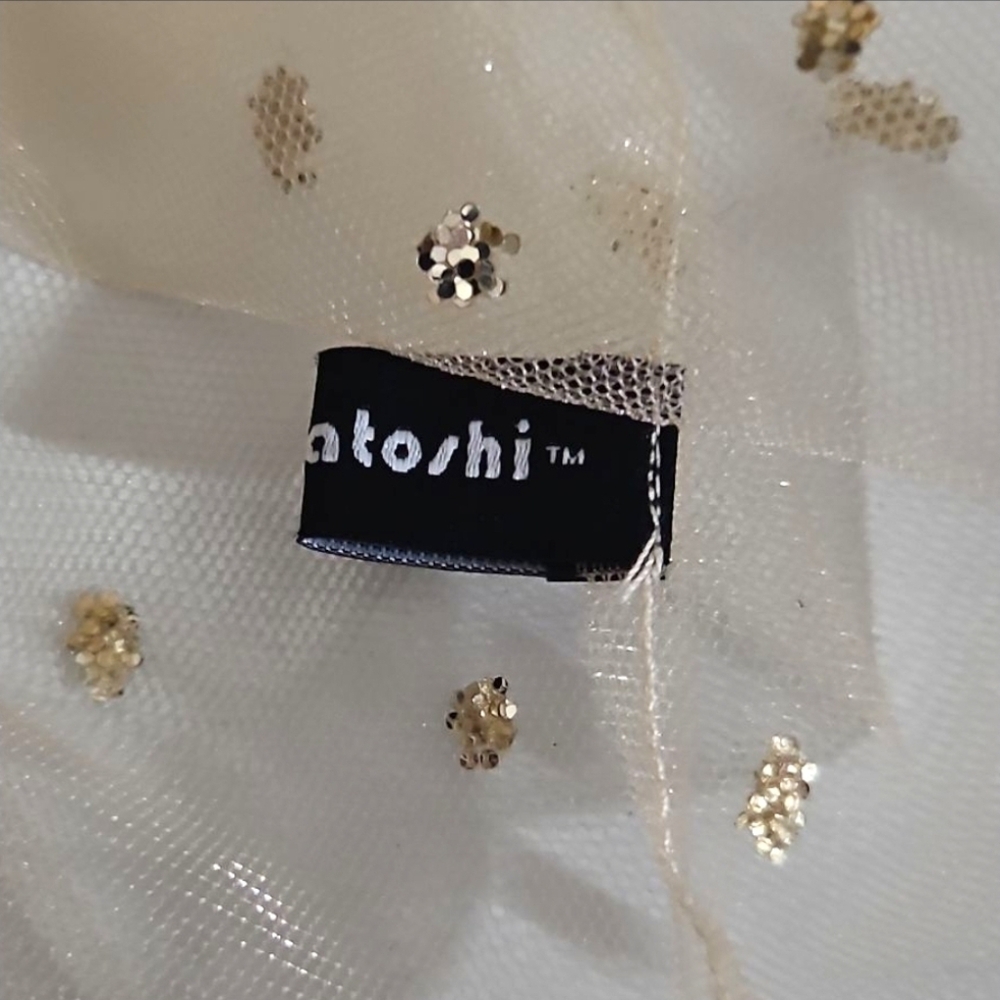 LIRIKA MATOSHI | Sheer Mesh Glitter Top in Size Small - Picture 8 of 10